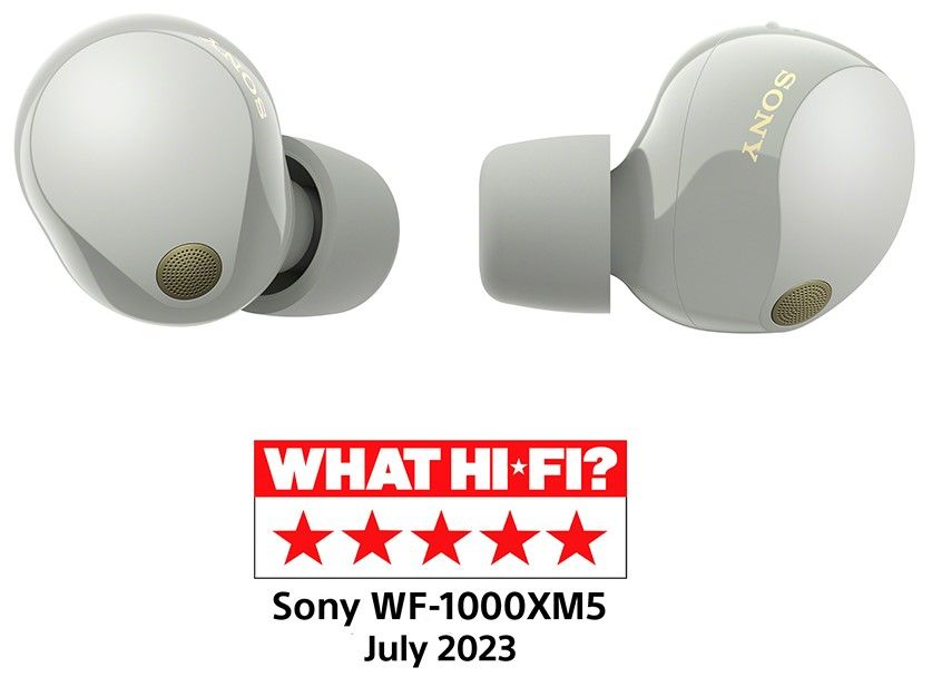 True wireless headphones SONY WF1000XM5S WIRELESS CONNECTION, SILVER