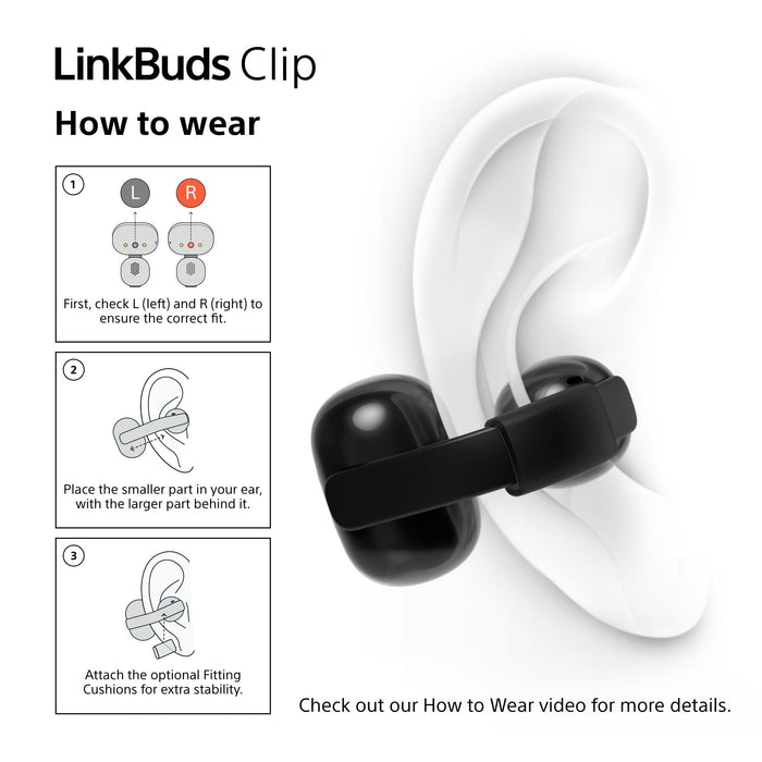 Sony LinkBuds Clip WF-LC900 TWS Open-ear Earbuds , green