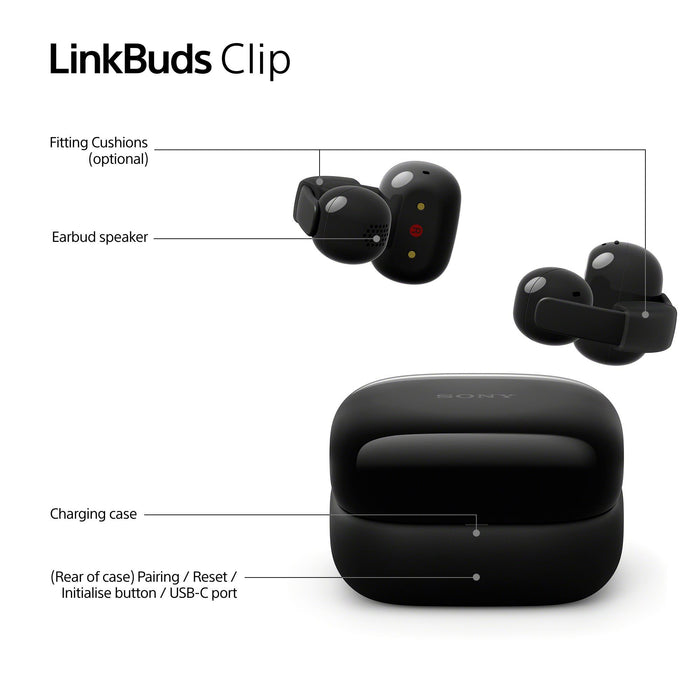 Sony LinkBuds Clip WF-LC900 TWS Open-ear Earbuds , green