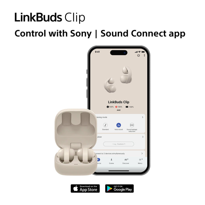 Sony LinkBuds Clip WF-LC900 TWS Open-ear Earbuds , green