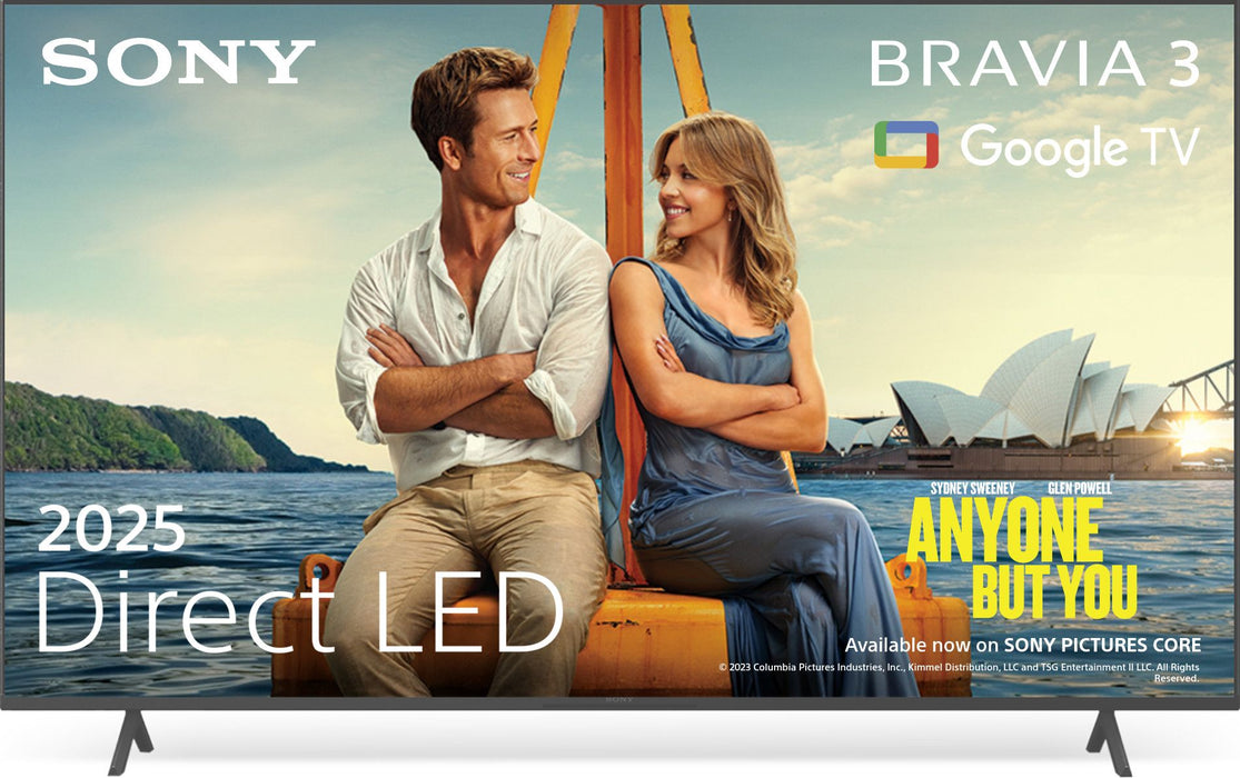 TV SONY Bravia 3 K75S35B, 75" (189 cm), 4K Ultra HD, Smart Google TV