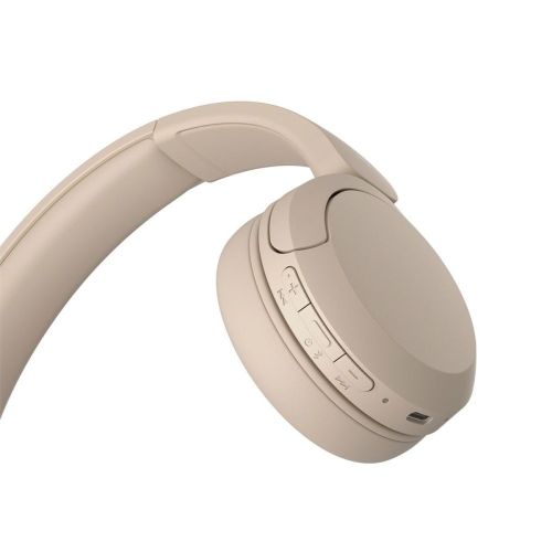 Sony WH-CH520 Bluetooth On-Ear Headphones BT 5.2, Beige EU