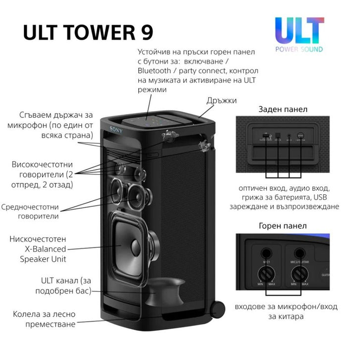 Sony SRSULT900DC ULT TOWER 9DC audio system