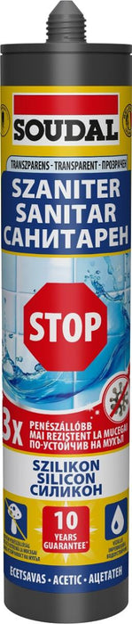 SANITARY SILICONE SOUDAL TRANSPARENT