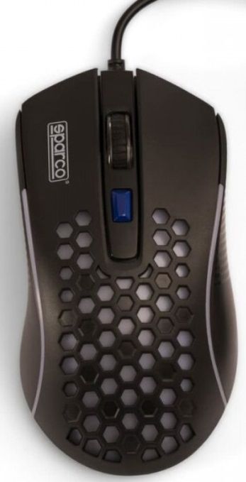 Гейминг мишка Sparco - HIVE, оптична, черна