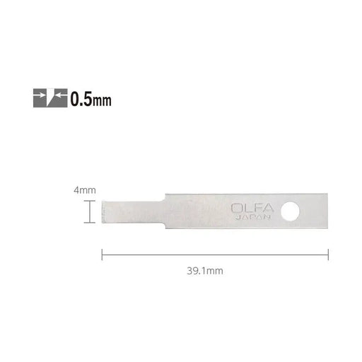 SPARE BLADE FOR MODEL KNIFE 5 PCS OLFA KB 4 NF - Режещи инструменти<<<Ръчни инструменти<<<Инструменти и