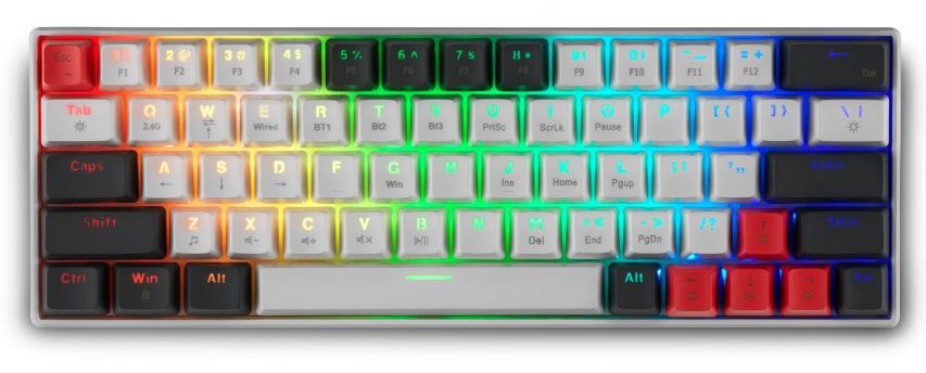 Gaming wireless keyboard Spartan Gear Pegasus 2 RGB White/Grey