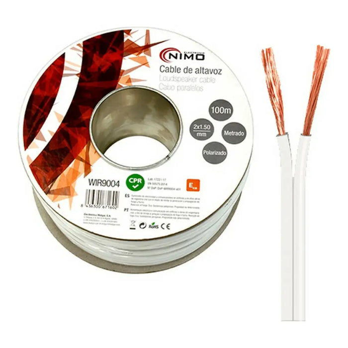 Speaker cable NIMO White 2 x 1,5 mm 2 x 1,5 mm - Електроника Телевизори<<<Компютри| Електроника<<<BigBuy&&&Аудио и