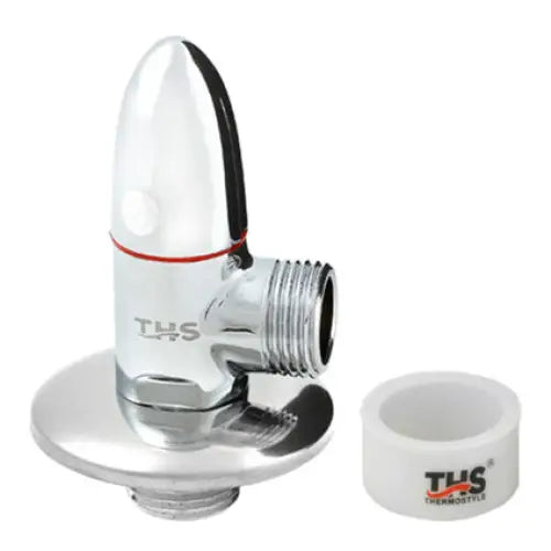 SPHERICAL FAUCET 1/2’’ * 3/8’’ CORNER WITH ROSE. WITH CERAMIC. HEAD THS THERMOSTYLE PLATINIUM TURPEDO THS THERMOST