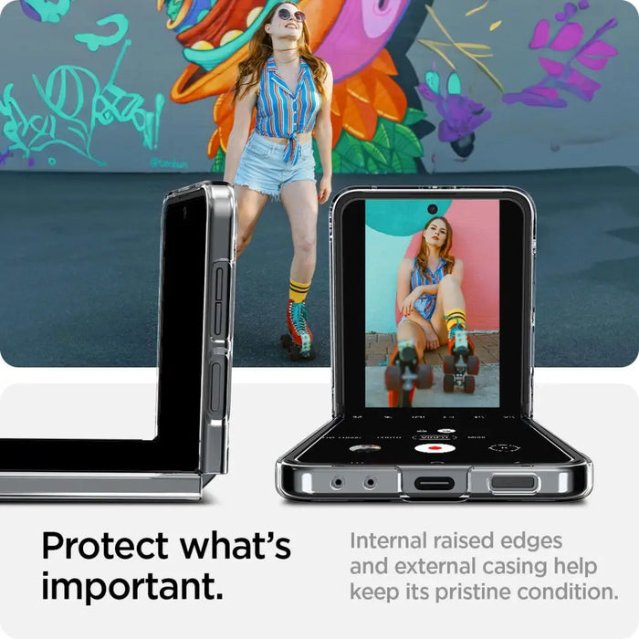 Spigen Airskin Case for Samsung Galaxy Z Flip 6 - Clear - Cell phone cases and covers<<<HurtelXML