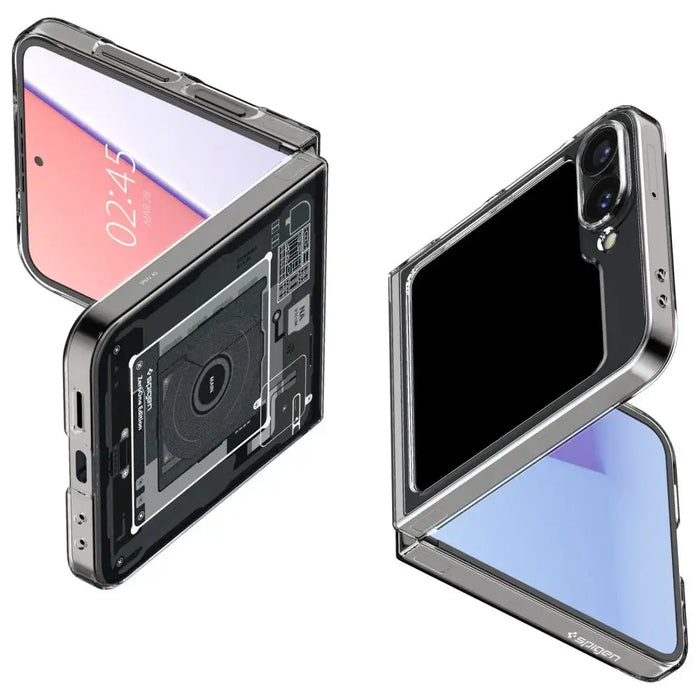 Spigen Airskin Case for Samsung Galaxy Z Flip 6 - Dark Gray (Zero One Pattern) - Cell phone cases and covers<<<HurtelXML
