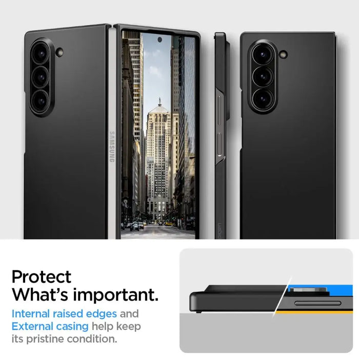 Spigen Airskin Case for Samsung Galaxy Z Fold 6 - Black - Cell phone cases and covers<<<HurtelXML