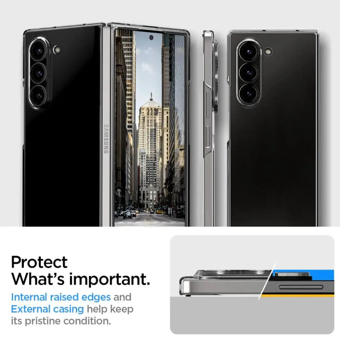 Spigen Airskin Case for Samsung Galaxy Z Fold 6 - Transparent - Cell phone cases and covers<<<HurtelXML