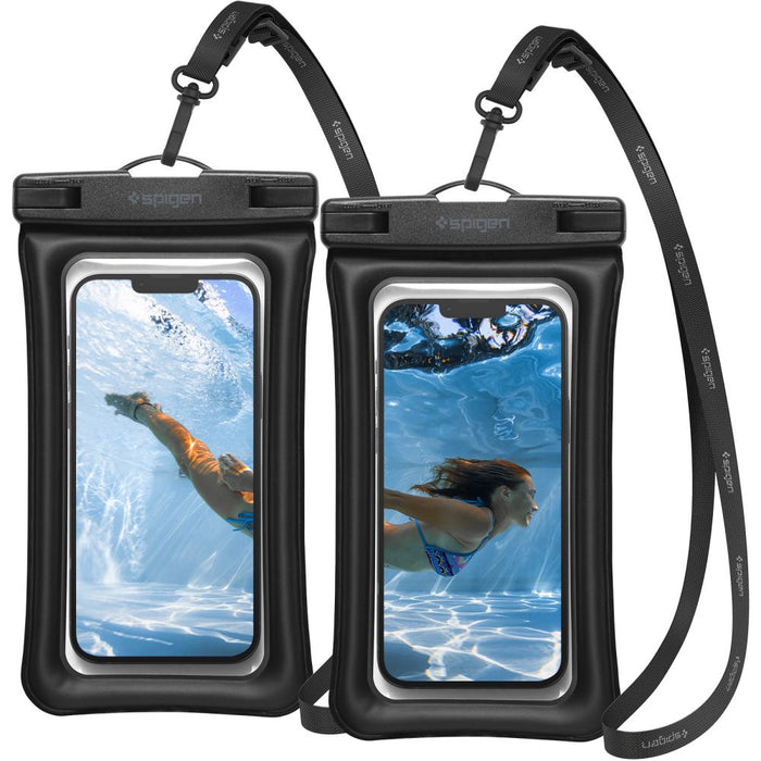 Spigen Aqua Shield A610 Case Waterproof Floating on Water - Black 2 pcs. - Cell phone cases and covers<<<HurtelXML