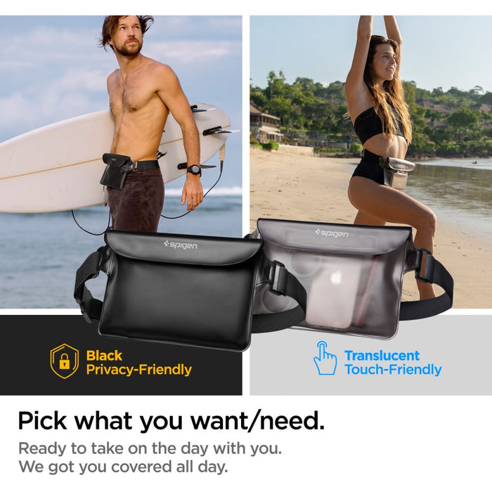 Spigen Aqua Shield A620 Waterproof Hip Bag IPX8 - Black - Other cell phone equipment<<<HurtelXML