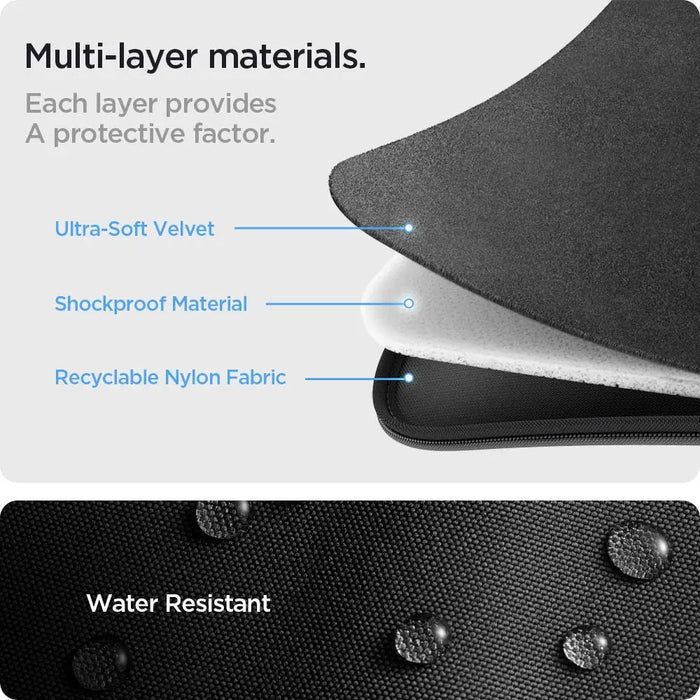 Spigen Basic Pouch 15-16’’ Laptop Bag - Black - Laptop bags<<<HurtelXML