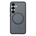 Spigen Capella GP-FPS936PGBJW Silicone Case with MagFit Magnetic Ring for Samsung Galaxy S25+ - Black - Cell phone
