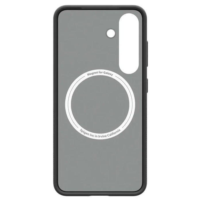 Spigen Capella GP-FPS936PGBJW Silicone Case with MagFit Magnetic Ring for Samsung Galaxy S25+ - Black - Cell phone