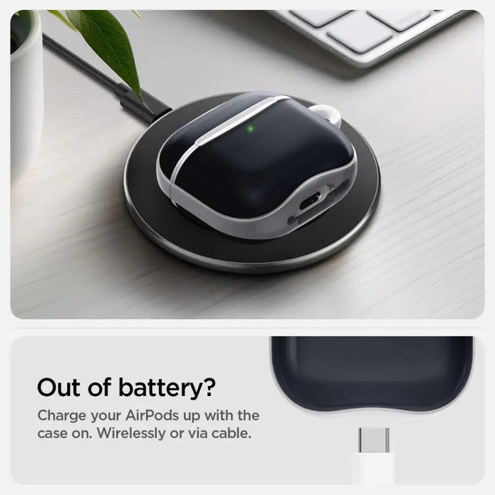 Spigen Classic C1 Case for AirPods 4 - Graphite - Cell phone cases and covers<<<HurtelXML
