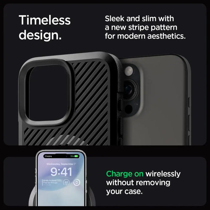Spigen Core Armor Mag Case with MagSafe for iPhone 16 Pro Max - Matte Black - Cell phone cases and covers<<<HurtelXML