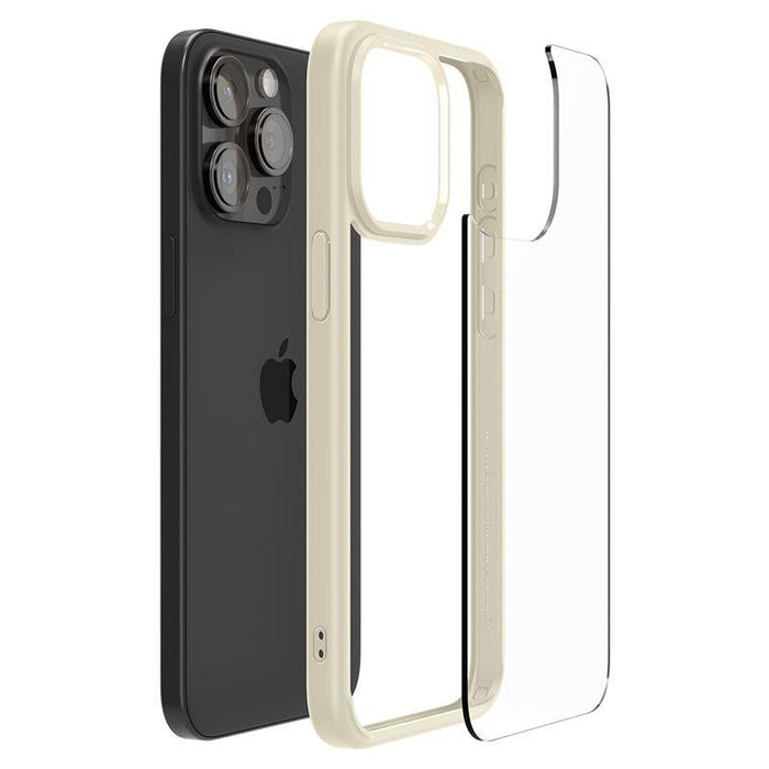 Spigen Crystal Hybrid Case for iPhone 15 Pro Max - Clear Beige - Cell phone cases and covers<<<HurtelXML