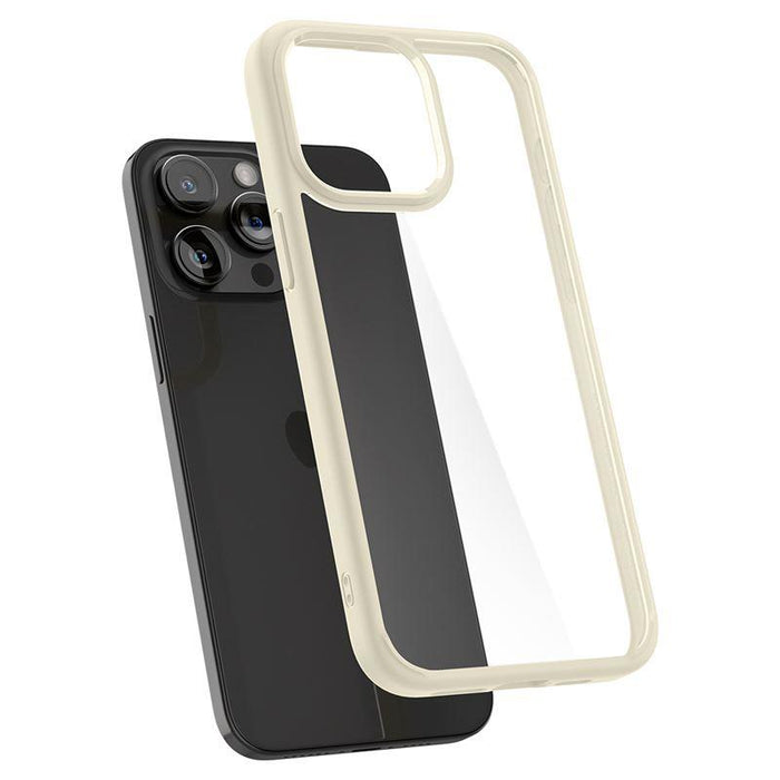 Spigen Crystal Hybrid Case for iPhone 15 Pro Max - Clear Beige - Cell phone cases and covers<<<HurtelXML