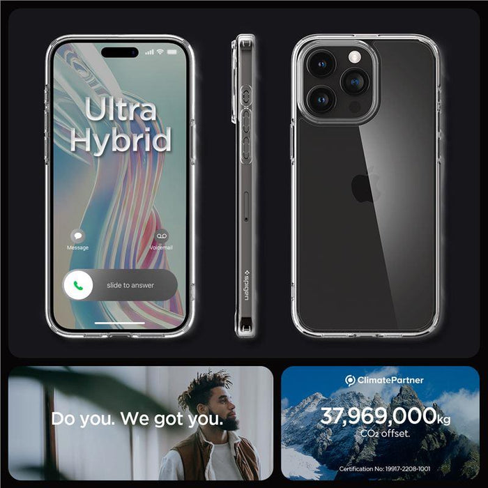 Spigen Crystal Hybrid Case for iPhone 15 Pro Max - Clear - Cell phone cases and covers<<<HurtelXML