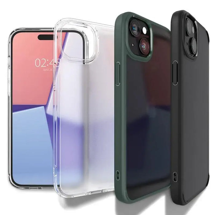 Spigen Crystal Hybrid iPhone 15 Case - Clear - Cell phone cases and covers<<<HurtelXML