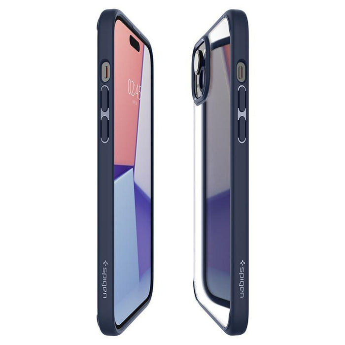 Spigen Crystal Hybrid iPhone 15 Plus Case - Clear Blue - Cell phone cases and covers<<<HurtelXML