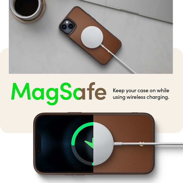 Spigen Cyrill Kajuk Mag Case with MagSafe for iPhone 14 Plus - Brown - Cell phone cases and covers<<<HurtelXML