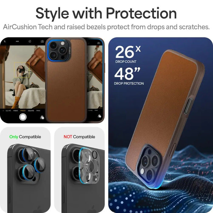 Spigen Cyrill Kajuk Mag iPhone 16 Pro Max Case - Brown - Cell phone cases and covers<<<HurtelXML