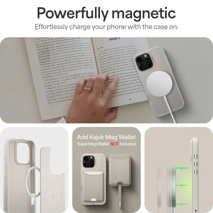 Spigen Cyrill Kajuk MagSafe iPhone 16 Pro Case - Beige - Cell phone cases and covers<<<HurtelXML
