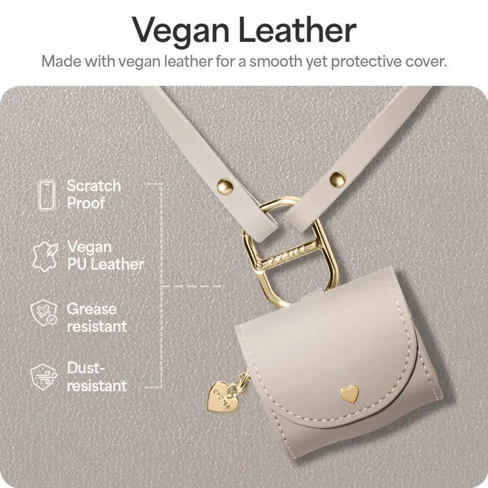 Spigen Cyrill Mini Bag for AirPods 4 - Beige - Cell phone cases and covers<<<HurtelXML