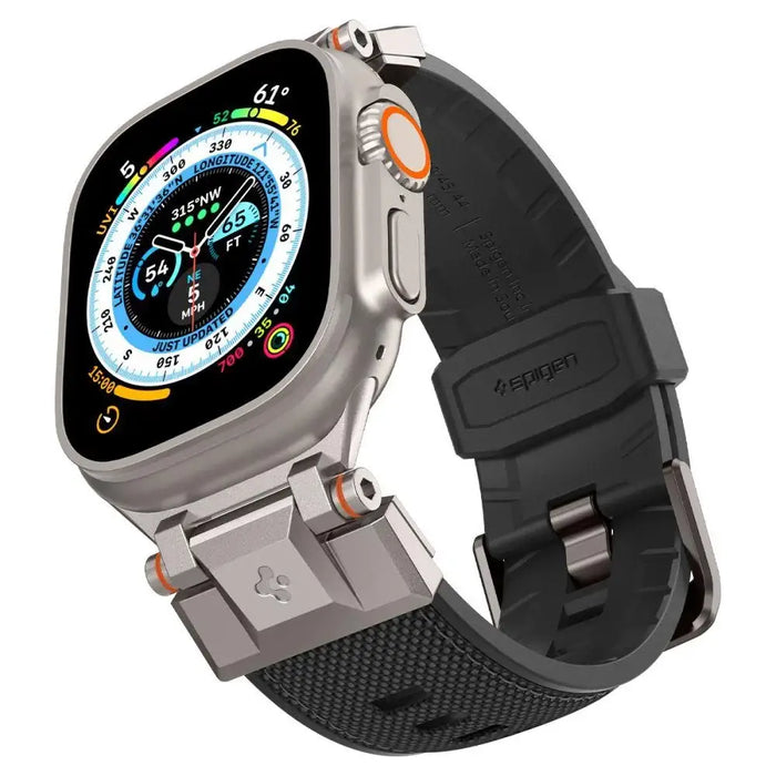 Spigen Durapro Armor Strap for Apple Watch 4/5/6/7/8/9/SE/ Ultra (42/44/45/49 mm) - Black - Cell phone cases