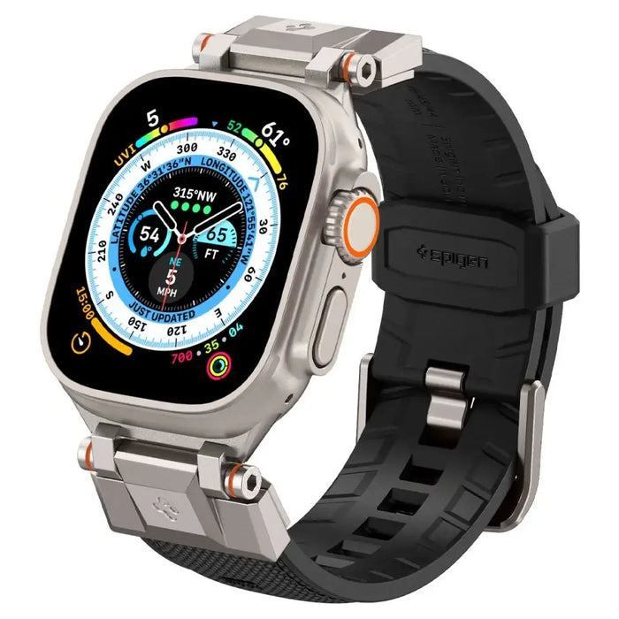 Spigen Durapro Armor Strap for Apple Watch 4/5/6/7/8/9/SE/ Ultra (42/44/45/49 mm) - Black - Cell phone cases