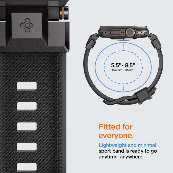 Spigen DuraPro Armor Strap for Apple Watch 44 / 45 / 46 / 49 mm - Black - Other cell phone equipment<<<HurtelXML
