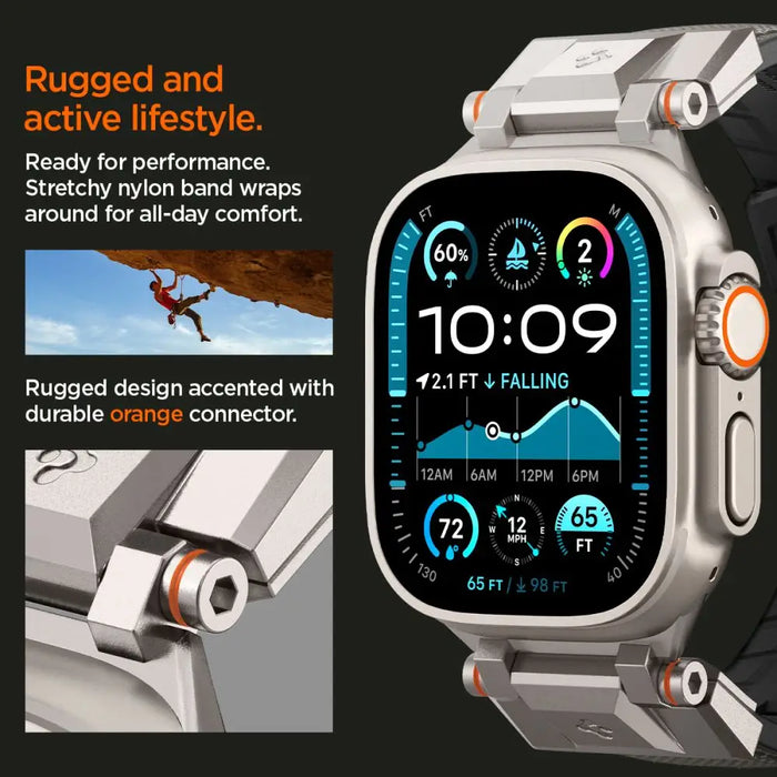 Spigen DuraPro Armor Strap for Apple Watch 44 / 45 / 46 / 49 mm - Gray - Other cell phone equipment<<<HurtelXML