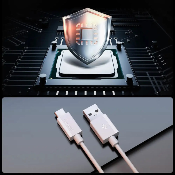 Spigen EB6010CC USB-C Cable 60W 200 cm - White - Cables and tapes<<<HurtelXML