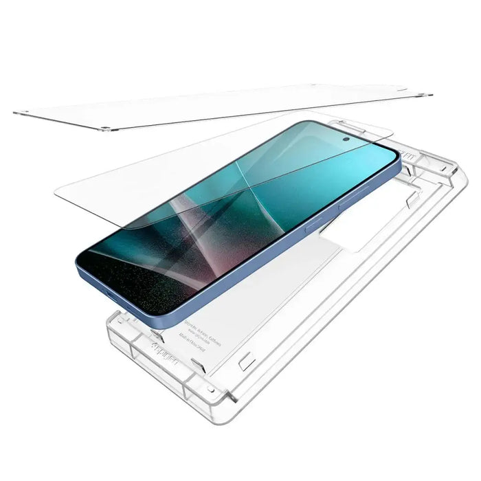 Spigen ELITE SHIELD EZ FIT Hybrid Glass for Samsung Galaxy S25 - Transparent - Cell phone tempered glass<<<HurtelXML
