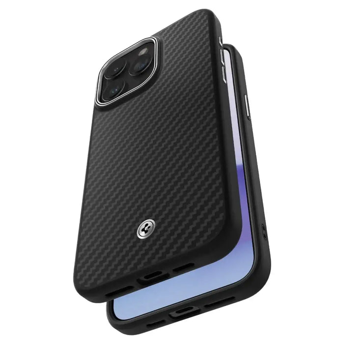Spigen Enzo Aramid Mag Case with MagSafe for iPhone 15 Pro - Matte Black - Cell phone cases