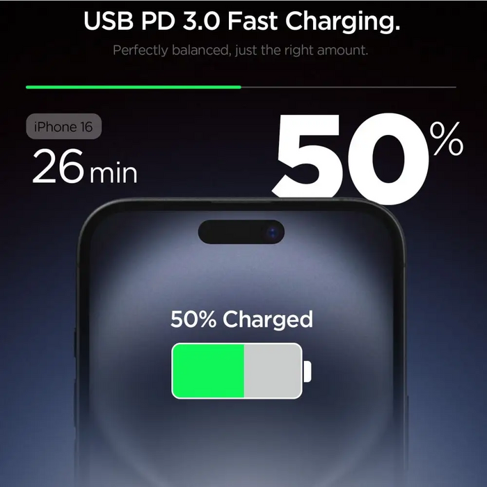 Spigen Essential EE201EU USB-C 20W Wall Charger - White - Cell phone USB charger<<<HurtelXML