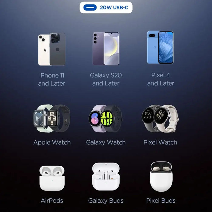 Spigen Essential EE201EU USB-C 20W Wall Charger - White - Cell phone USB charger<<<HurtelXML