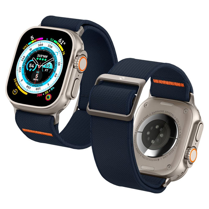 Spigen Fit Lite Ultra Strap for Apple Watch 4/5/6/7/8/9/SE/Ultra (42/44/45/49 mm) - Navy Blue - Cell phone cases