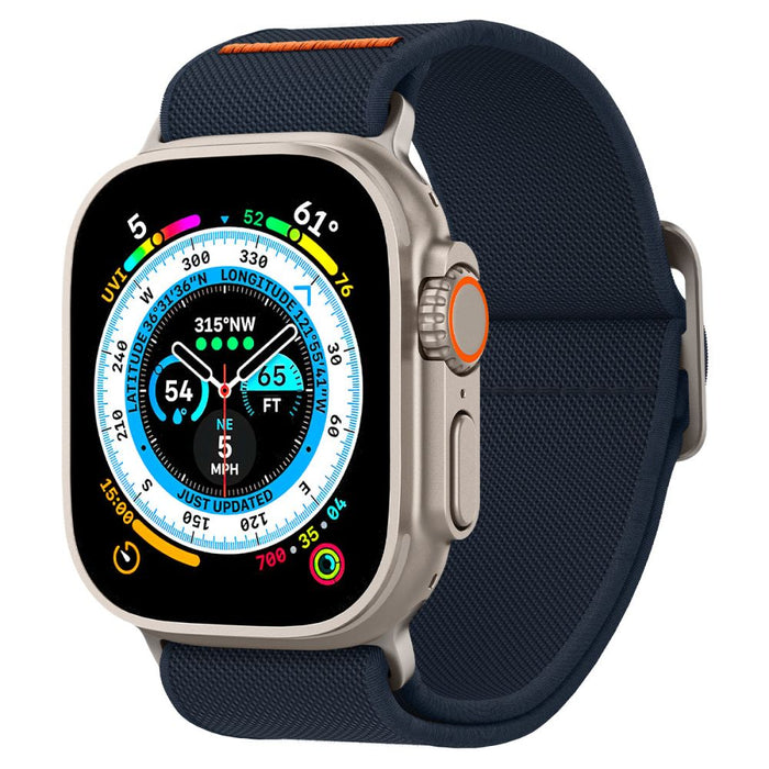 Spigen Fit Lite Ultra Strap for Apple Watch 4/5/6/7/8/9/SE/Ultra (42/44/45/49 mm) - Navy Blue - Cell phone cases