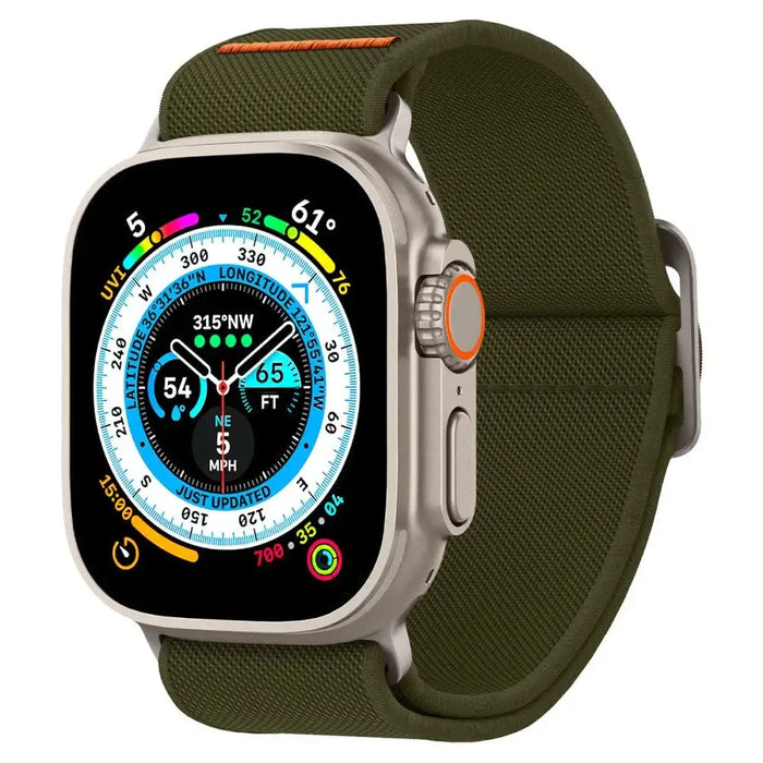 Spigen Fit Lite Ultra Strap for Apple Watch 4 / 5 / 6 / 7 / 8 / SE / Ultra (42/44/45/49 mm) - Green - Cell phone cases