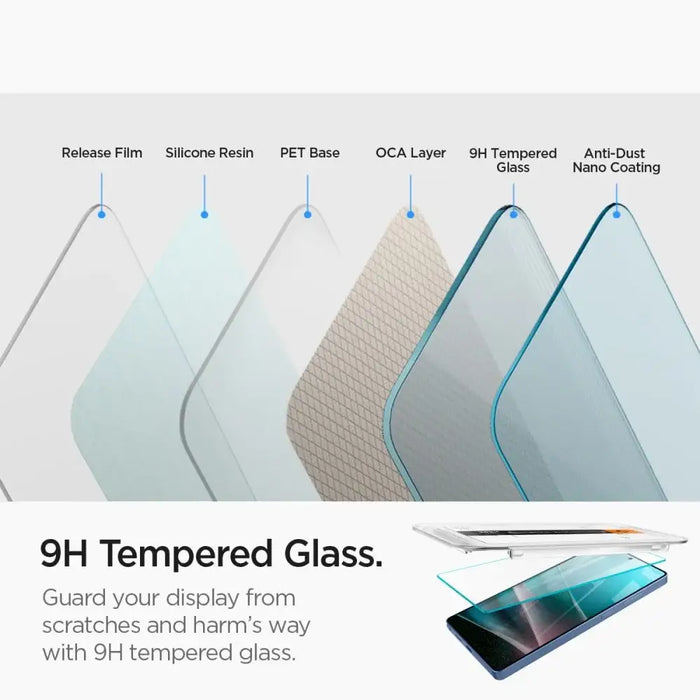 Spigen Glas.tR EZ FIT 2-pack tempered glass for Samsung Galaxy S25 Ultra - transparent - Cell phone tempered