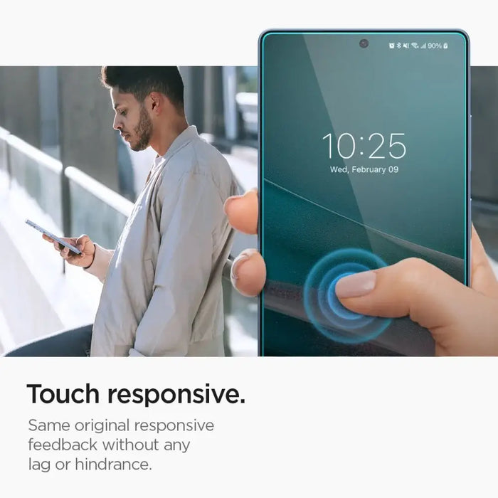 Spigen Glas.tR EZ FIT 2-pack tempered glass for Samsung Galaxy S25 Ultra - transparent - Cell phone tempered