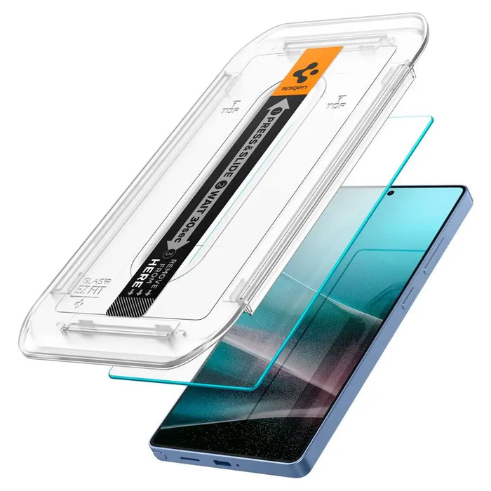 Spigen Glas.tR EZ FIT 2-pack tempered glass for Samsung Galaxy S25 Ultra - transparent - Cell phone tempered