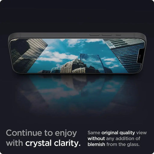 Spigen Glas.tR EZ Fit AntiBlue Tempered Glass for iPhone 13 / 13 Pro / 14 / 16e - 2 pcs. - Cell phone tempered