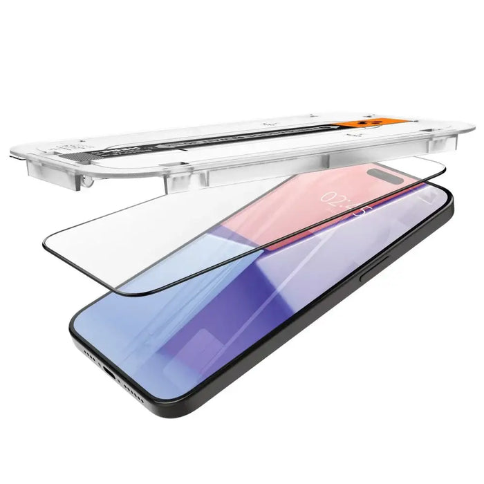 Spigen Glas.tR EZ Fit FC Tempered Glass for iPhone 15 Pro Max - Black 2 pcs. - Cell phone tempered glass<<<HurtelXML